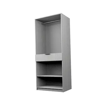 картинка Шкаф ЭКОН распашной 2-х дверный с ящиком со штангой с 2-мя зеркалами от магазина КУПИ КУПЕ